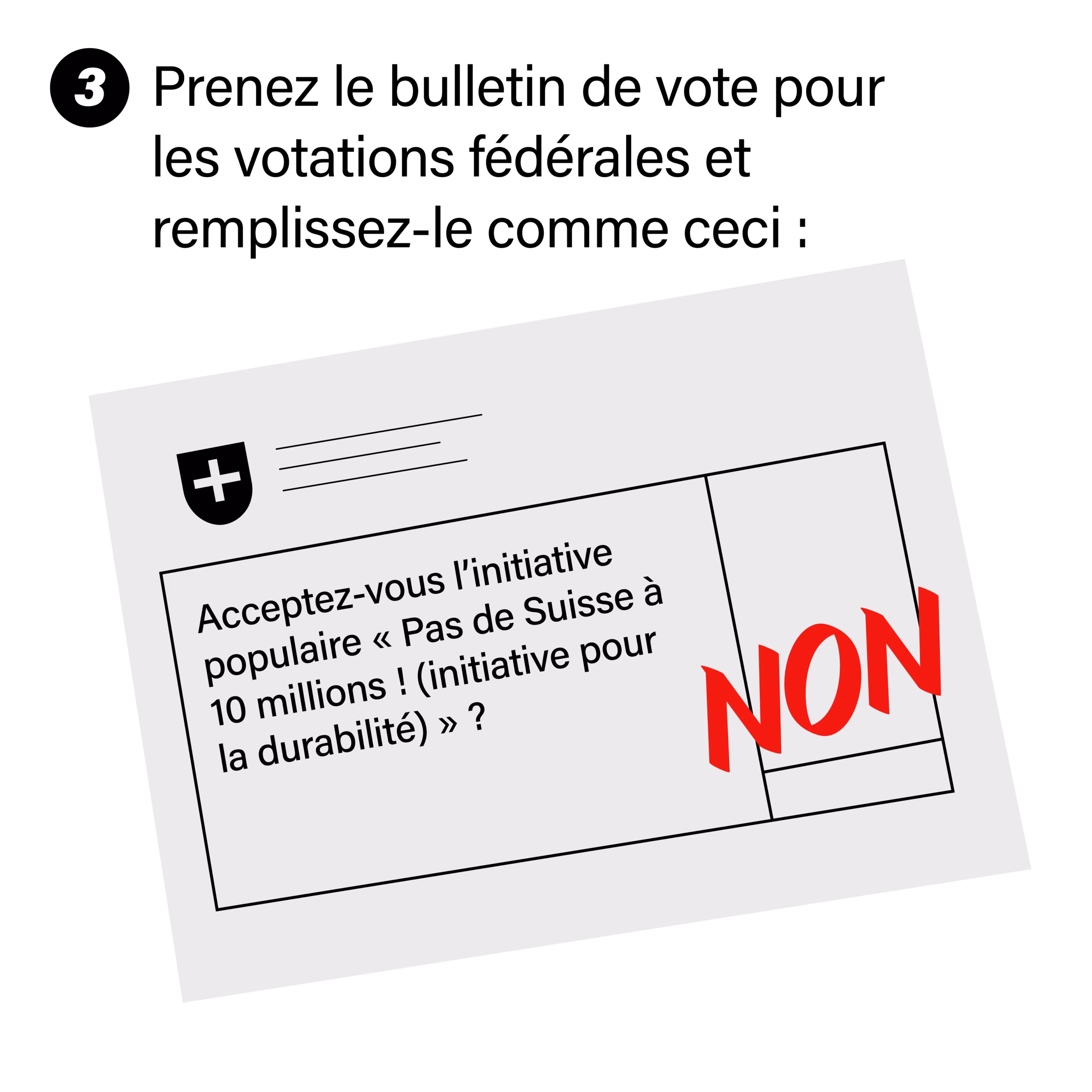 Voter "NON"